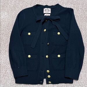 Juicy Couture Navy Cardigan with Gold Buttons